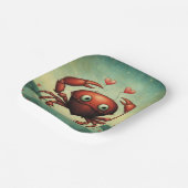 Crab Love Papieren Bordje (Gebogen)