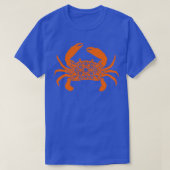 Crab Mandala Abstracte Kunst Funny Crab Fish T-shirt (Design voorkant)