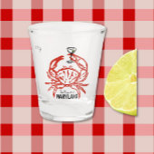 Crab Maryland bruiloft Shot Glas