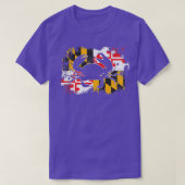 Crab Maryland Flag Classic TShirt (Design voorkant)