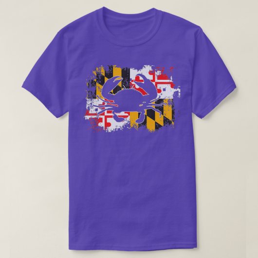 Crab Maryland Flag Classic TShirt (Design voorkant)