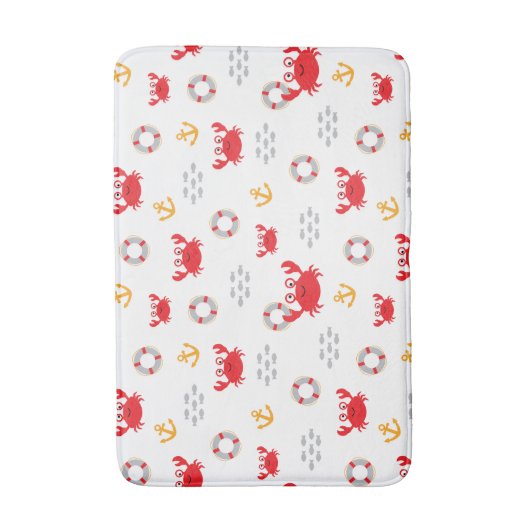 Crab met Lifebuoy Badmat (Voorkant Verticaal)