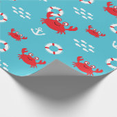 Crab met Lifebuoy Cadeaupapier (Hoek)