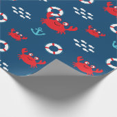 Crab met Lifebuoy Cadeaupapier (Hoek)