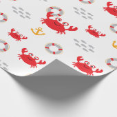 Crab met Lifebuoy Cadeaupapier (Hoek)