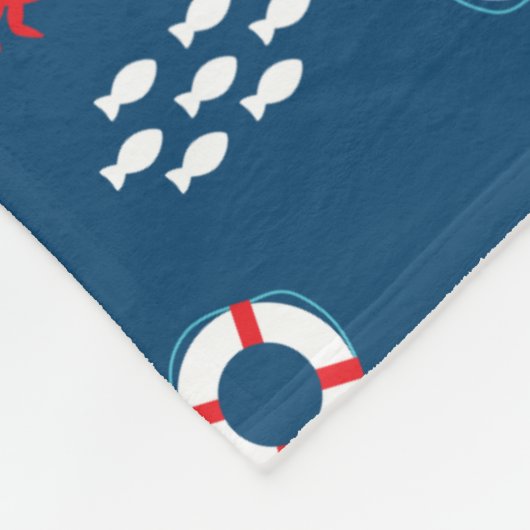 Crab met Lifebuoy Fleece Deken (Hoek)