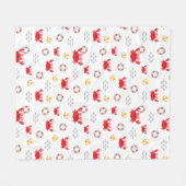 Crab met Lifebuoy Fleece Deken (Voorkant (Horizontaal))