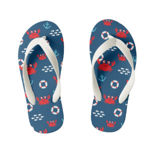 Crab met Lifebuoy Kinder Teenslippers