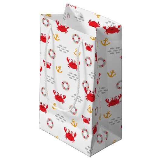 Crab met Lifebuoy Klein Cadeauzakje (Voorkant Gekanteld)