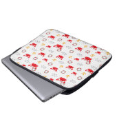 Crab met Lifebuoy Laptop Sleeve (Voorkant onderkant)