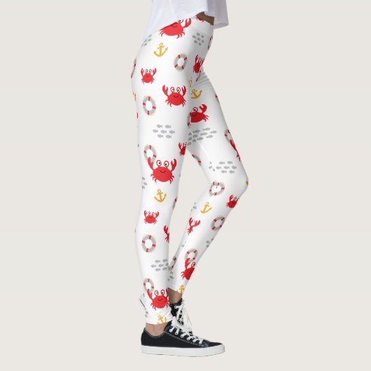 Crab met Lifebuoy Leggings (Rechts)