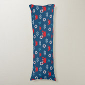 Crab met Lifebuoy Lichaamskussen (Voorkant Verticaal)