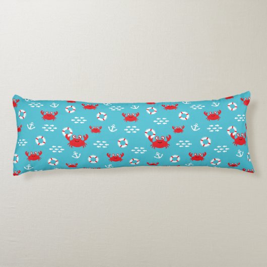 Crab met Lifebuoy Lichaamskussen (Achterkant)
