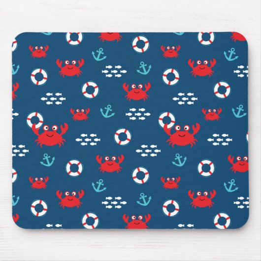 Crab met Lifebuoy Muismat (Voorkant)