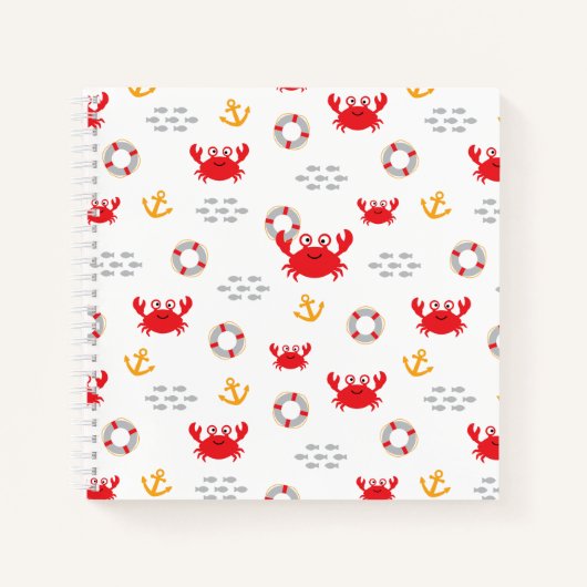 Crab met Lifebuoy Notitieboek (Voorkant)