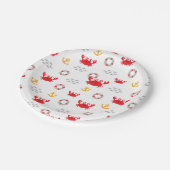 Crab met Lifebuoy Papieren Bordje (Gekanteld)