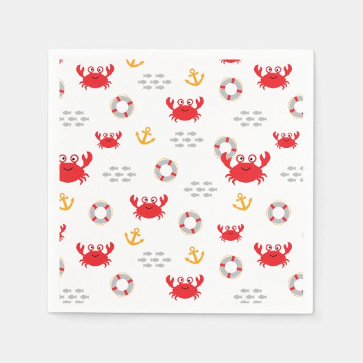 Crab met Lifebuoy Servet (Voorkant)