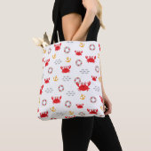 Crab met Lifebuoy Tote Bag (Dichtbij)