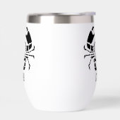 Crab Monogram in een Black Stencil Style (Links)