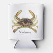 Crab Nautical Grey Blue en Green Koelbox Blikjeskoeler (Voorkant)