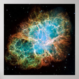 Crab Nebula [24-inch x 24-inch afdrukken] Poster