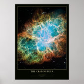 Crab Nebula Astronomie en Science Poster (Voorkant)