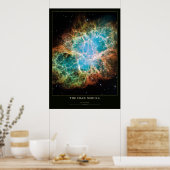 Crab Nebula Astronomie en Science Poster (Keuken)