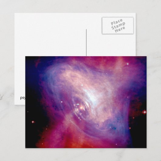 Crab Nebula Briefkaart (Voorkant / Achterkant)