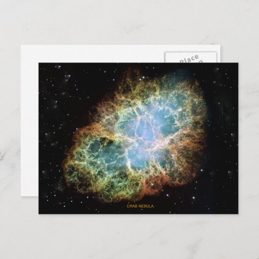 Crab Nebula Briefkaart (Voorkant / Achterkant)