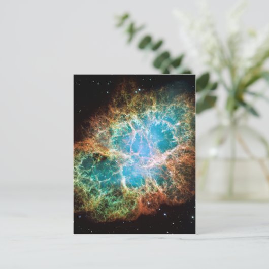 Crab Nebula Briefkaart (Staand voorkant)