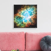 Crab Nebula Canvas Afdruk (Insitu (Woonkamer))