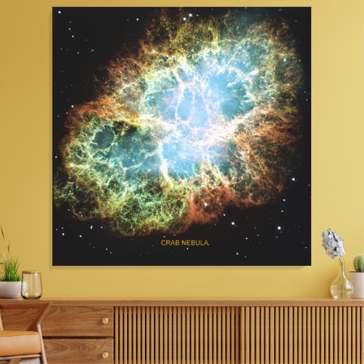 Crab Nebula Canvas Afdruk (Insitu (Woonkamer))