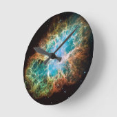 Crab Nebula Clock Ronde Klok (Hoek)