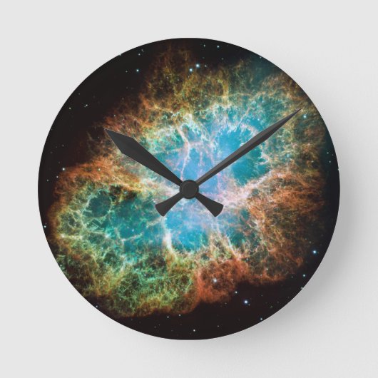 Crab Nebula Clock Ronde Klok (Voorkant)