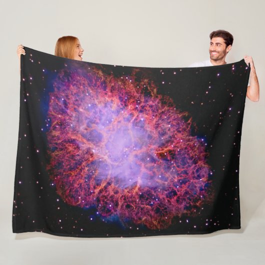 Crab Nebula Fleece Deken (In situ)