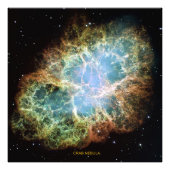 Crab Nebula Foto Afdruk (Voorkant)
