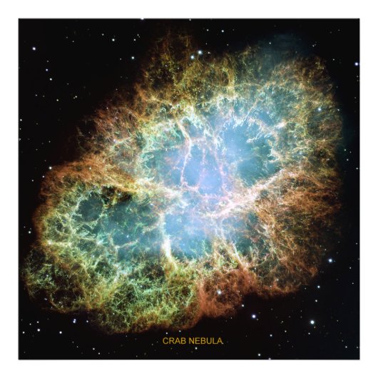 Crab Nebula Foto Afdruk (Voorkant)