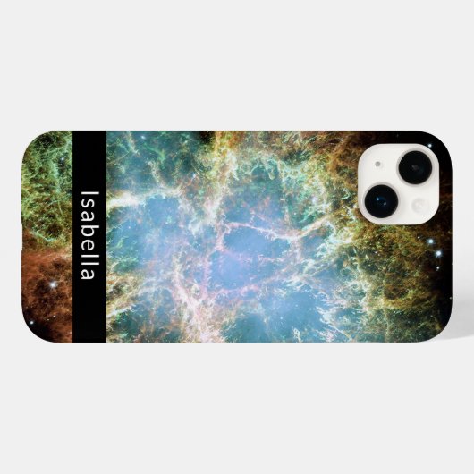 Crab Nebula Galaxy Jouw naam Case-Mate iPhone Case (Achterkant (horizontaal))