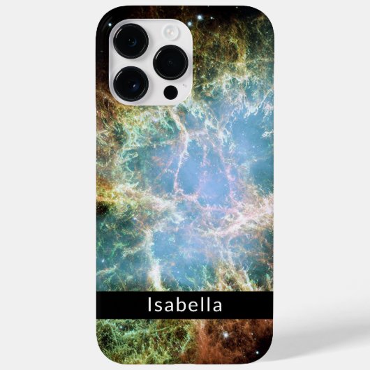 Crab Nebula Galaxy Jouw naam Case-Mate iPhone Case (Achterkant)