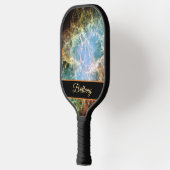 Crab Nebula Galaxy of Stars Jouw naam Pickleball Paddle (Links)