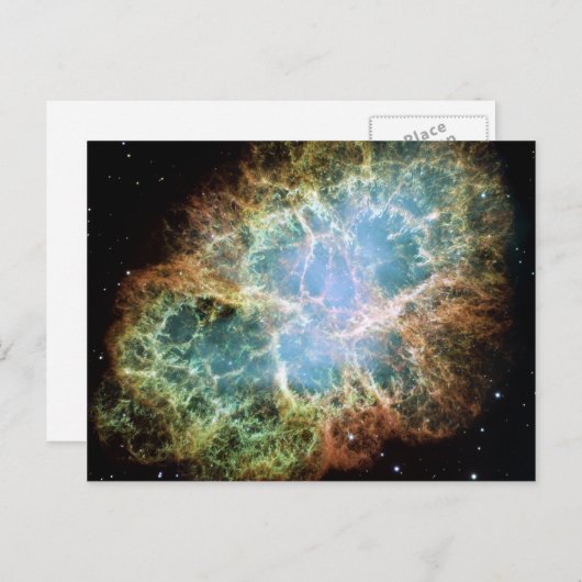 Crab Nebula - Hubble Telescope Briefkaart (Voorkant / Achterkant)