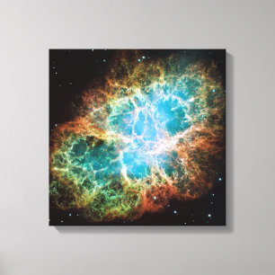 Crab Nebula - Hubble Telescope Canvas Afdruk