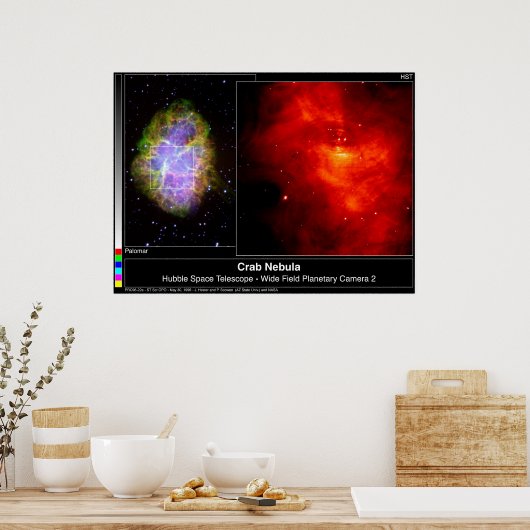 Crab Nebula Hubble Telescope Poster (Keuken)