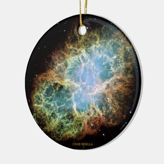 Crab Nebula Keramisch Ornament (Links)