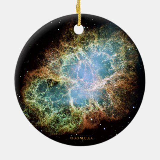 Crab Nebula Keramisch Ornament (Achterkant)