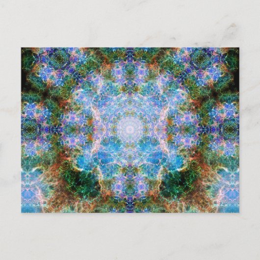 Crab Nebula Mandala Briefkaart (Voorkant)