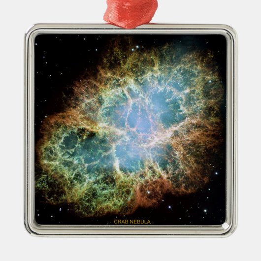 Crab Nebula Metalen Ornament (Voorkant)