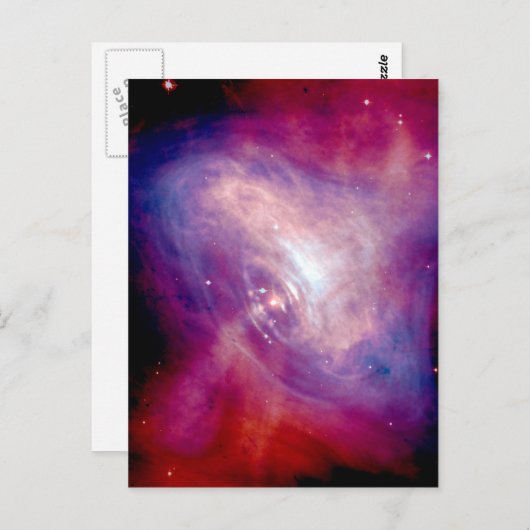 Crab Nebula NASA Space Briefkaart (Voorkant / Achterkant)