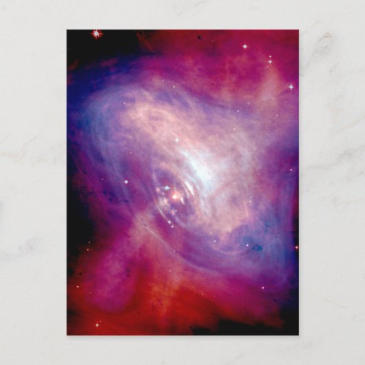 Crab Nebula NASA Space Briefkaart (Voorkant)