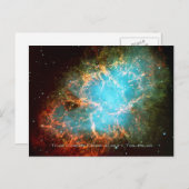 Crab Nebula op Taurus - adembenemend universum Briefkaart (Voorkant / Achterkant)